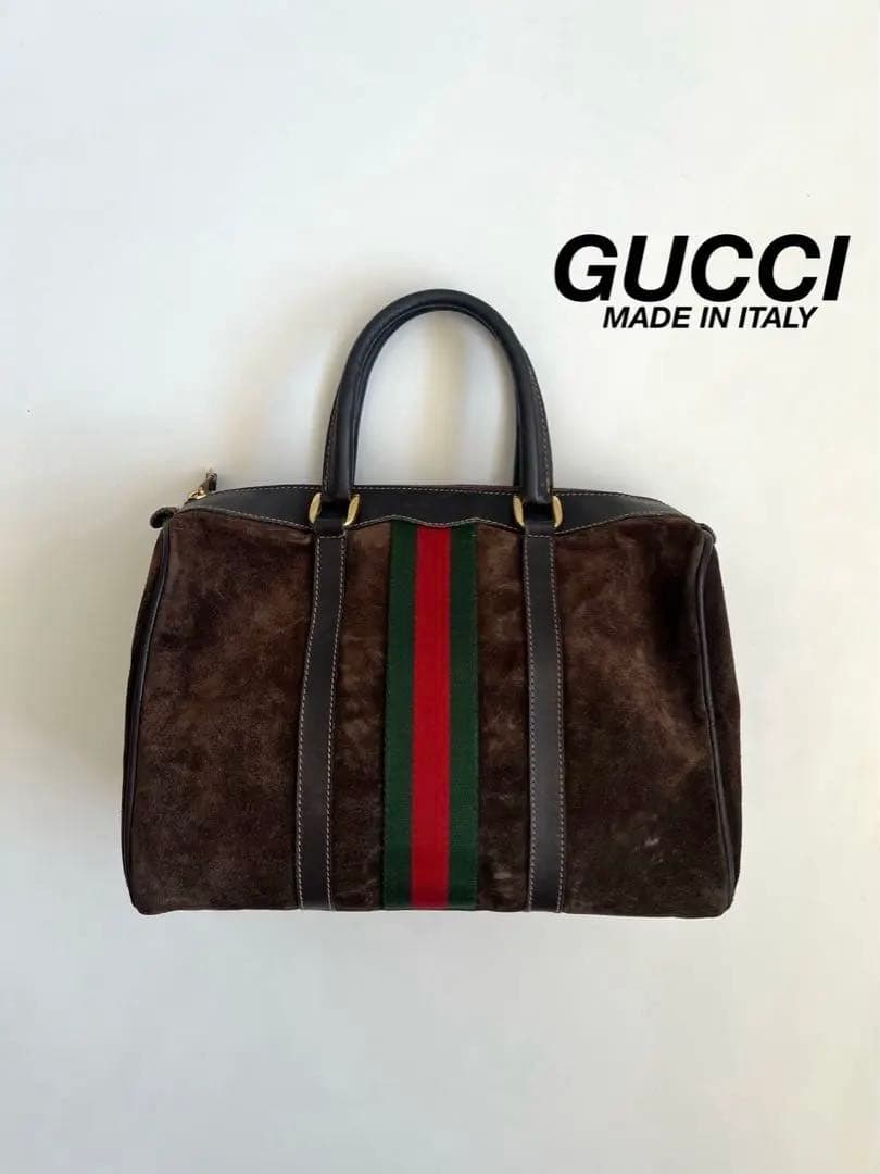 バッグ OLD GUCCI SHERRY LINE BOSTON HAND BAG