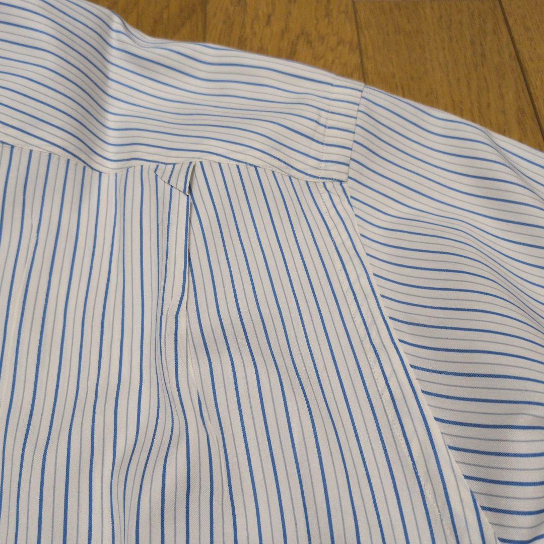 AURALEE　COTTON SILK STRIPE SHIRT コットンシルク