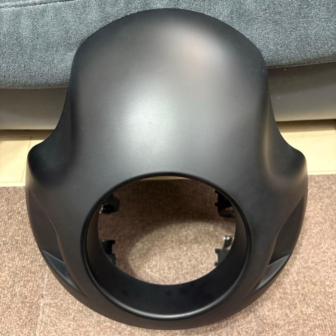 ヘッドライトカウル マットブラック スポーツスター　金具付 美品