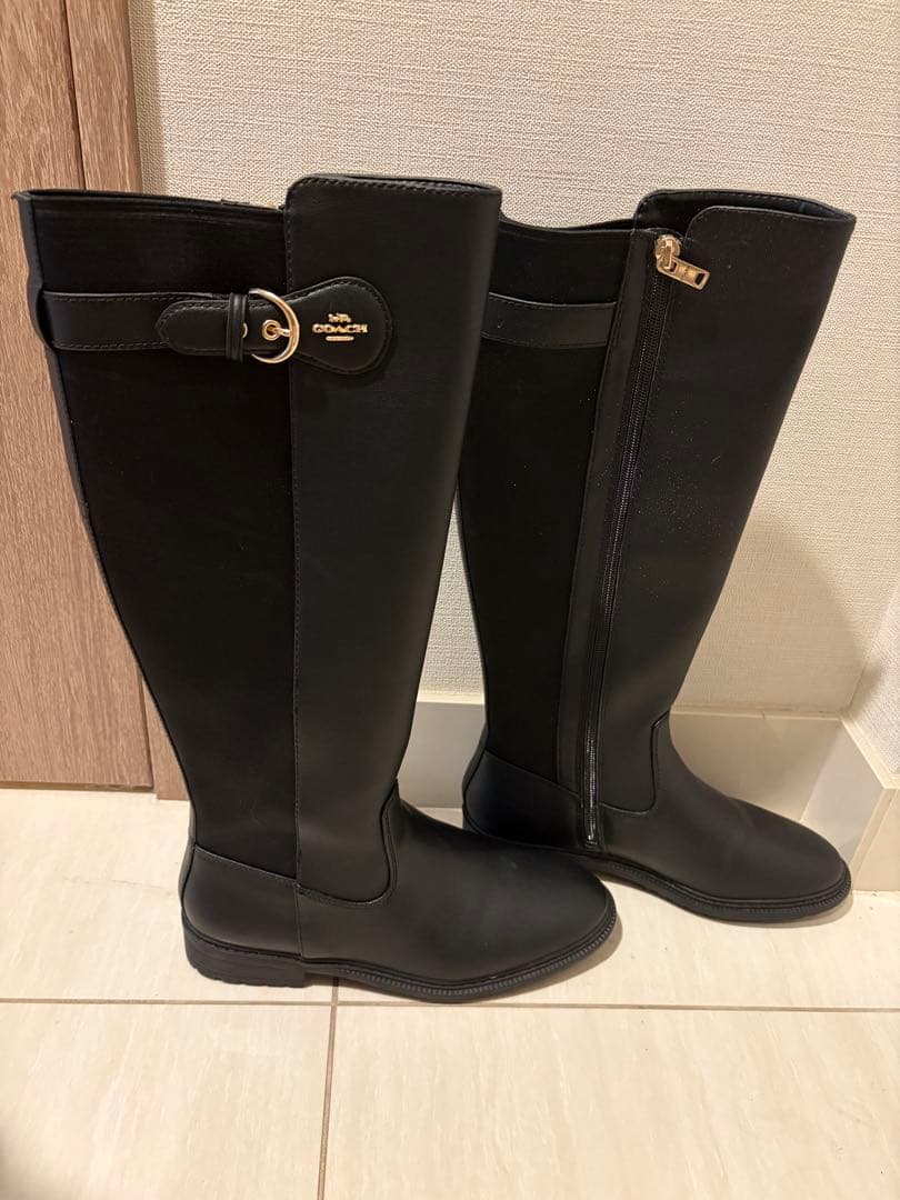 未使用品COACH コーチ フランクリン ライディング ロングブーツ