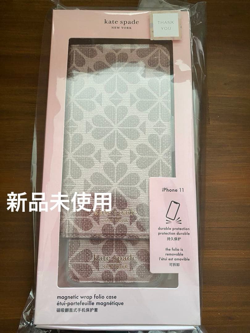 新品　定価12,100円　ケイトスペード　iPhone11 フラワー手帳型ケース