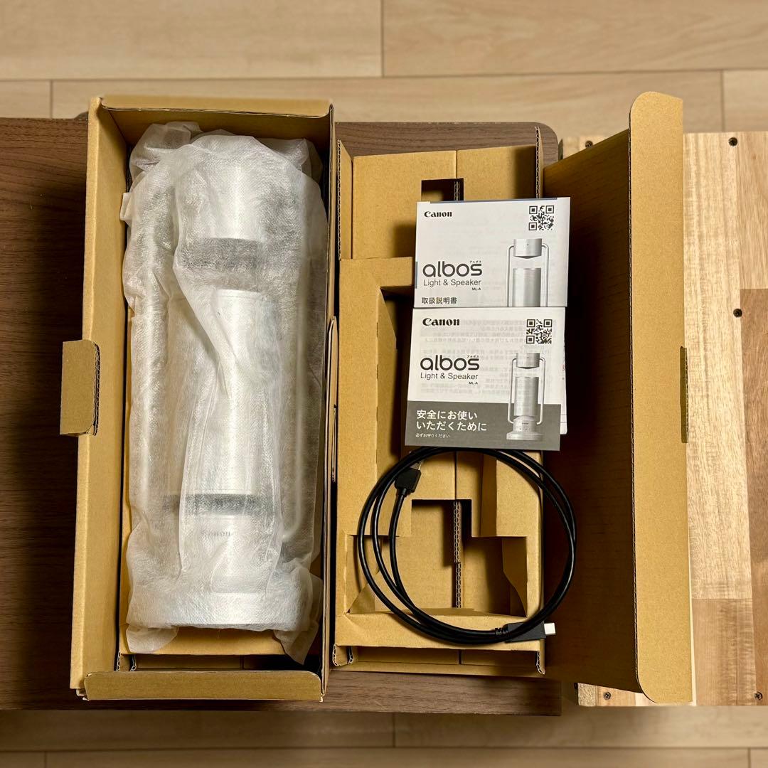 スピーカー・ウーファー Canon albos light & speaker silver