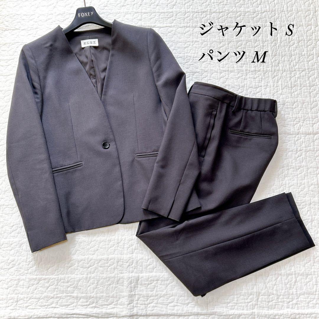 PLST 洗える プレミアムオックス セットアップ パンツスーツ 上S 下M