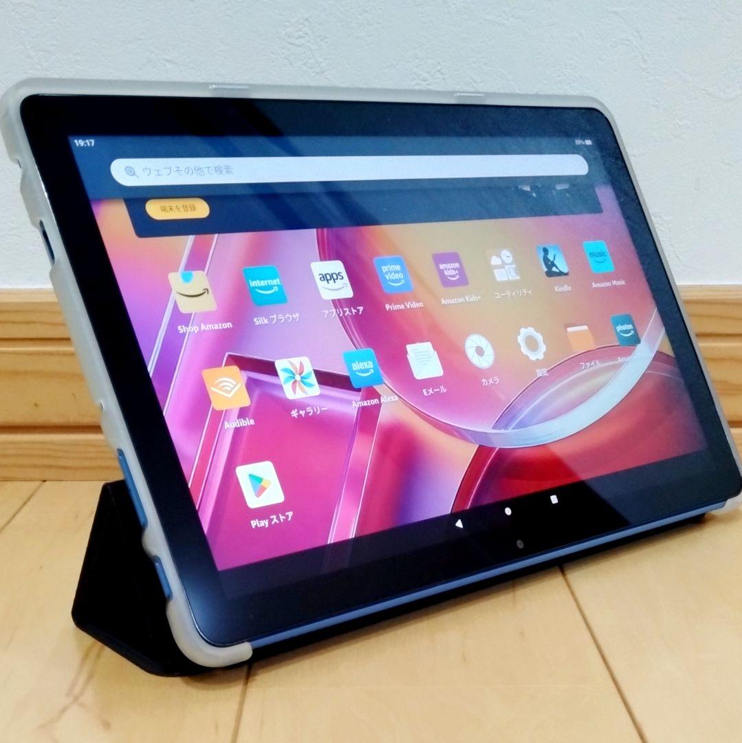 極美品 Fire HD 10 ブルー 最新第13世代 32GB カバー付き