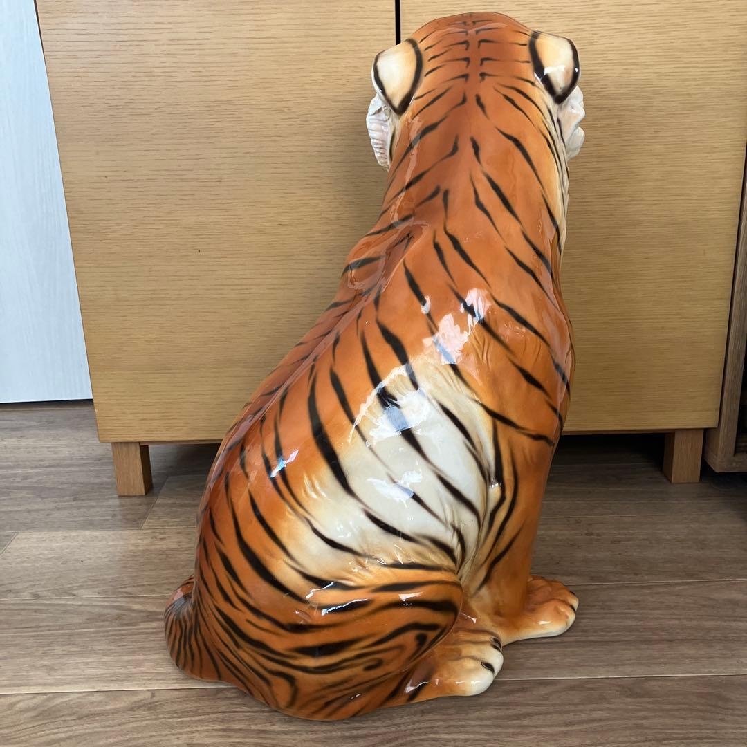 豹　イタリア製　陶器の置物