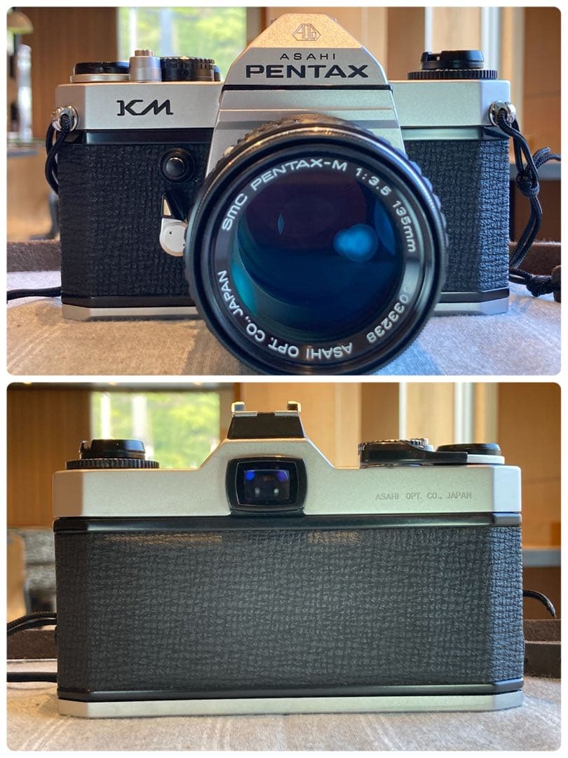★完動品＊美品★pentax km／135mm★初期保証＊作例多数
