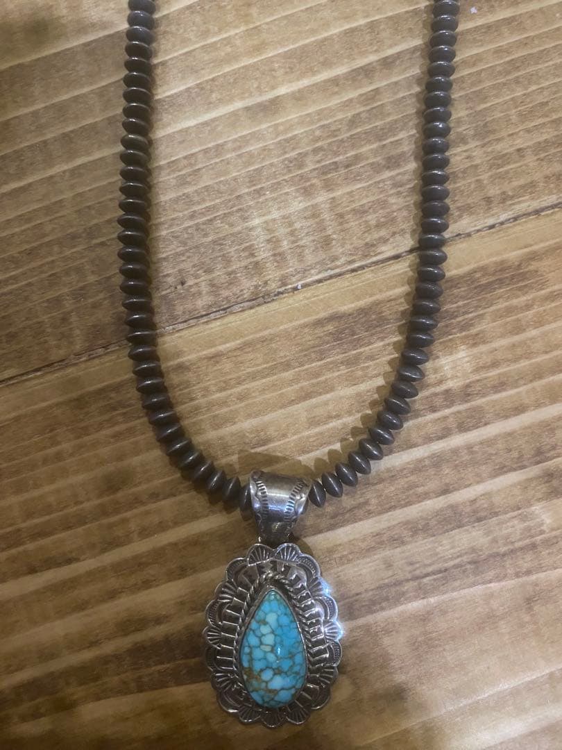 ナバホ　Art Platero ターコイズペンダントトップ　最終値下げ