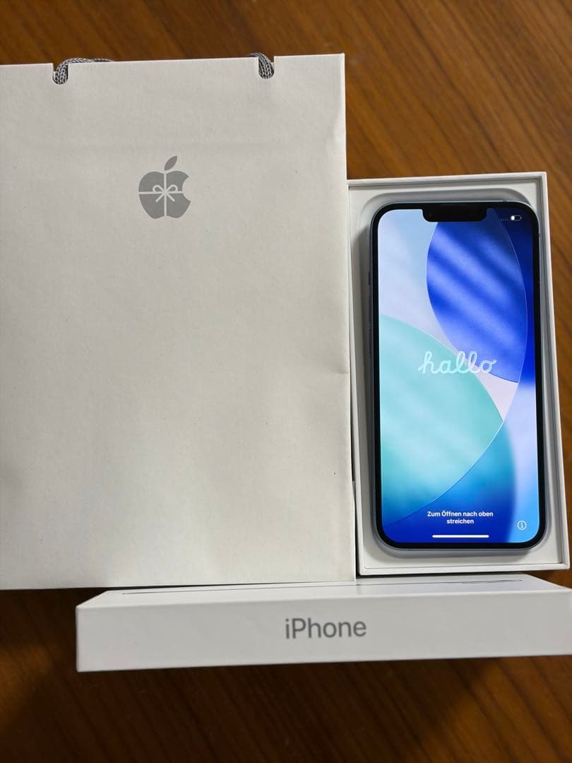 【年内値下げ可】iPhone本体　14ブルー 充電最大容量98% SIMフリー