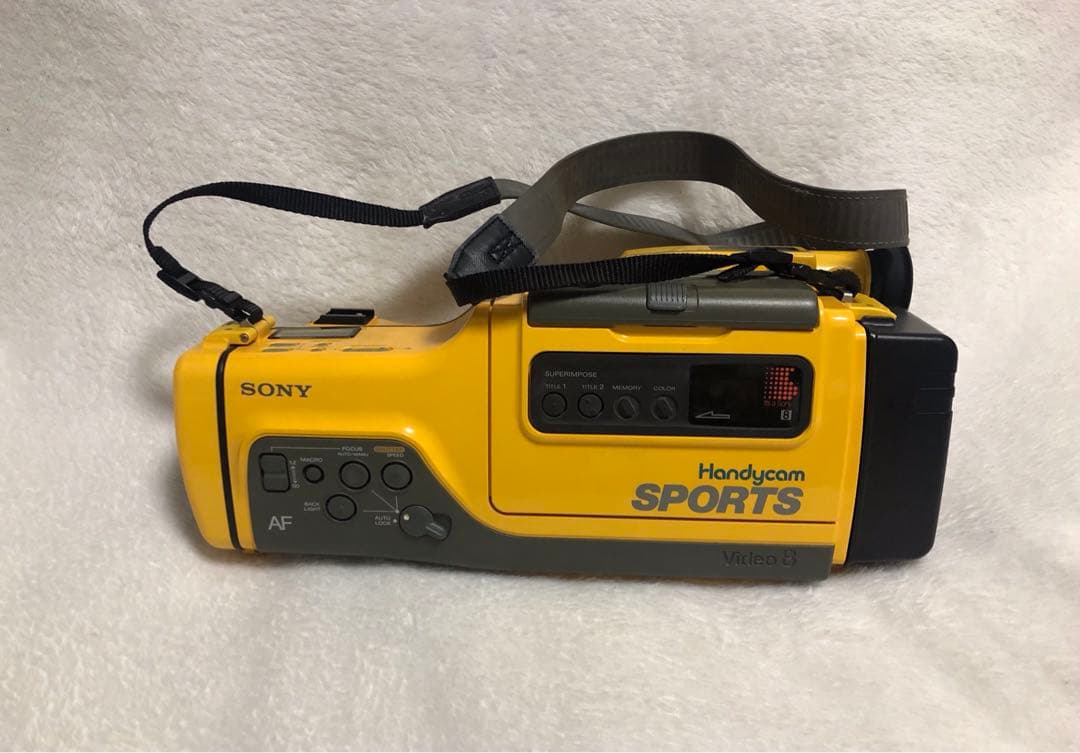 希少 美品 SONY SPORTS ハンディカメラ ソニースポーツ イエロー
