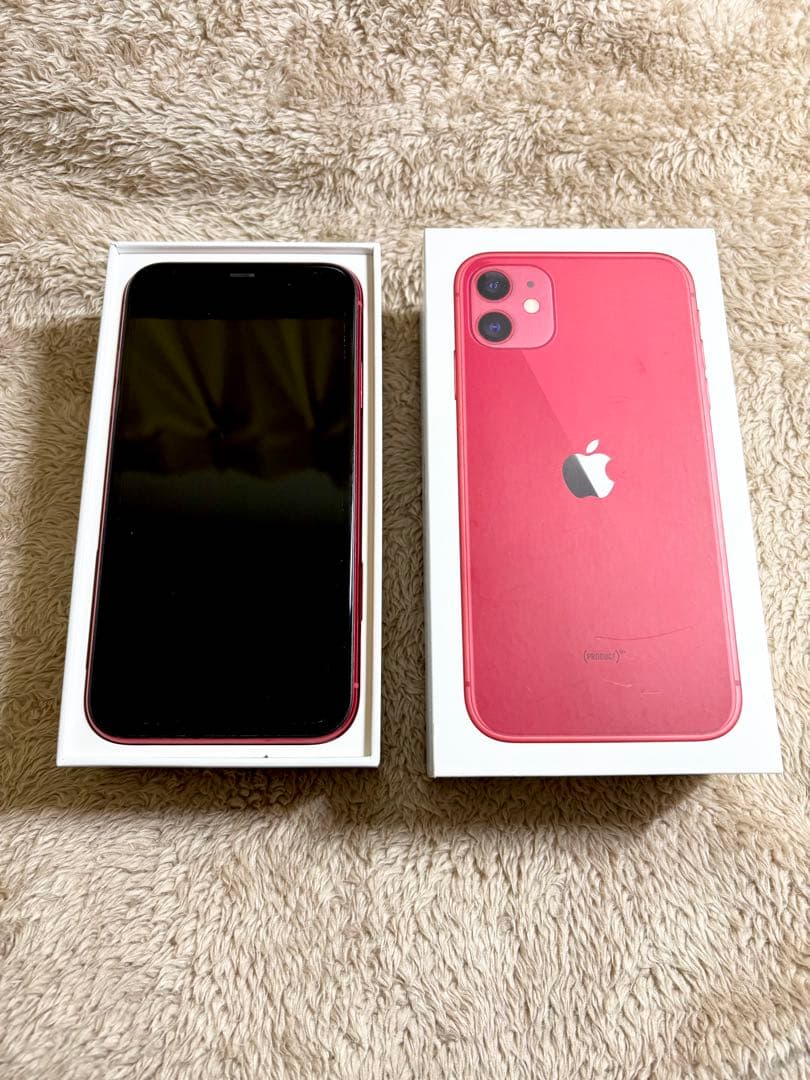 美品❗️iPhone11 レッドカラー　64GB 箱付き発送