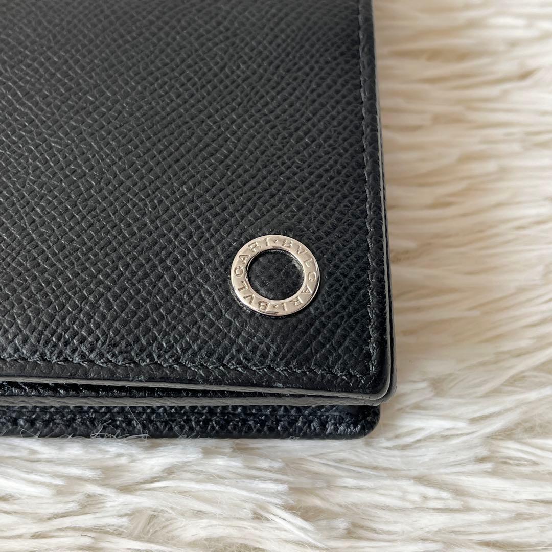 ⭐️未使用級⭐️　ブルガリ　BB Man　長財布　二つ折り　ブラック　サークル