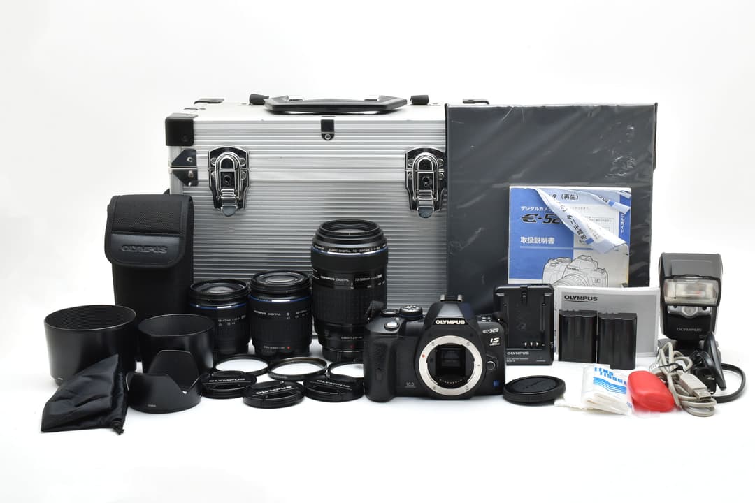 オリンパス OLYMPUS E-520 レンズ3本セット