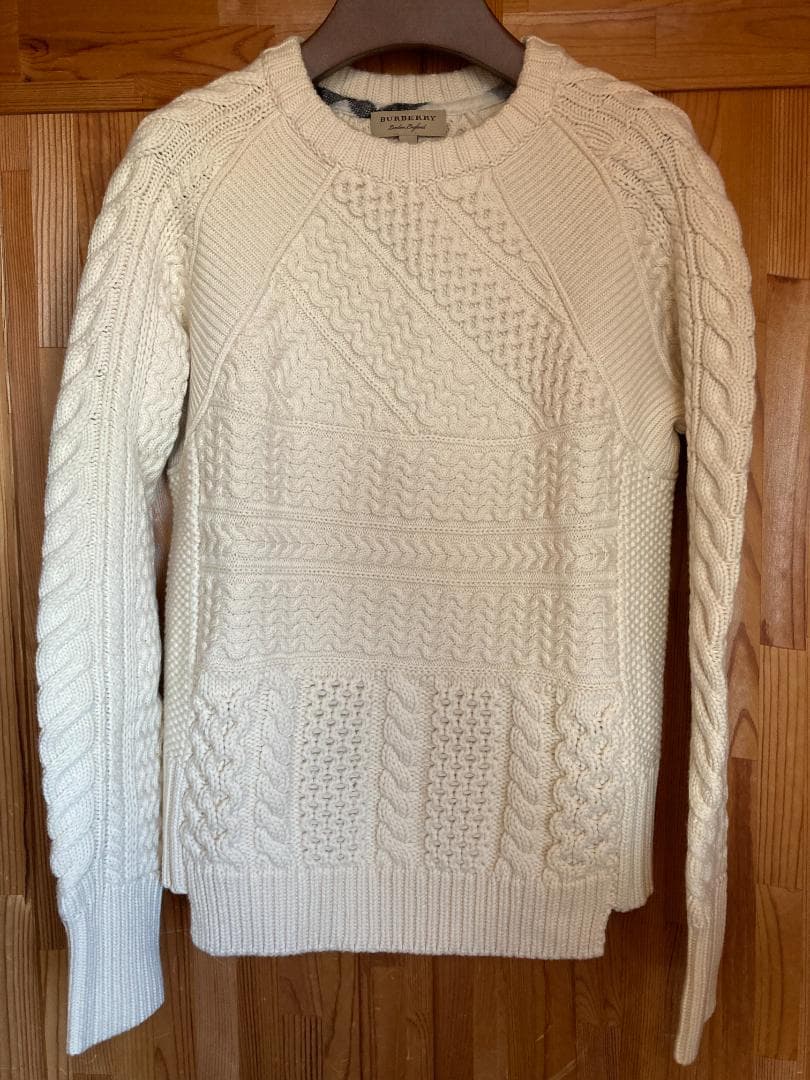 BURBERRY ウールカシミヤ セーター ニット サイズS 美品 バーバリー