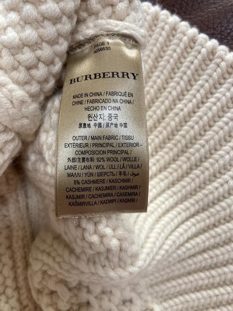 BURBERRY ウールカシミヤ セーター ニット サイズS 美品 バーバリー