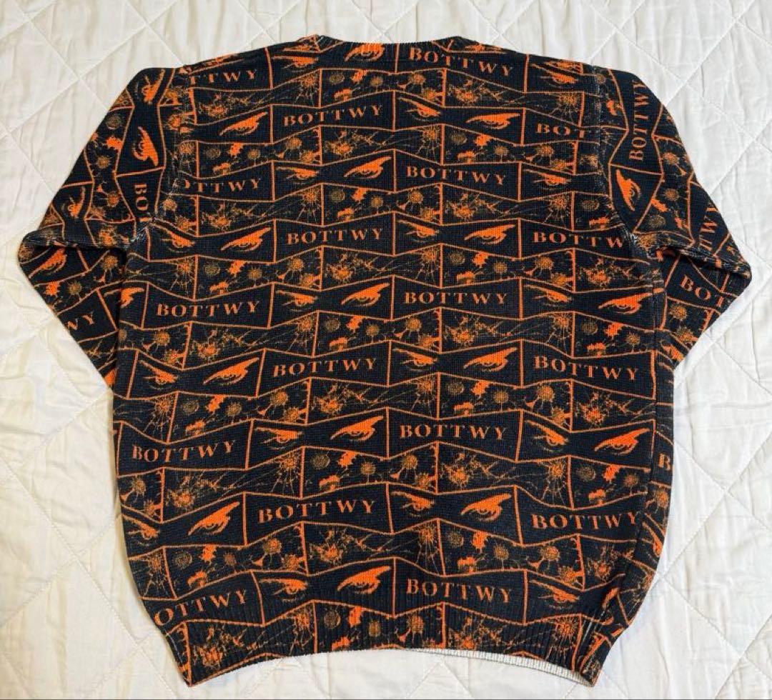 BoTT × VERDYニットセーター BLACK x ORANGE (S)