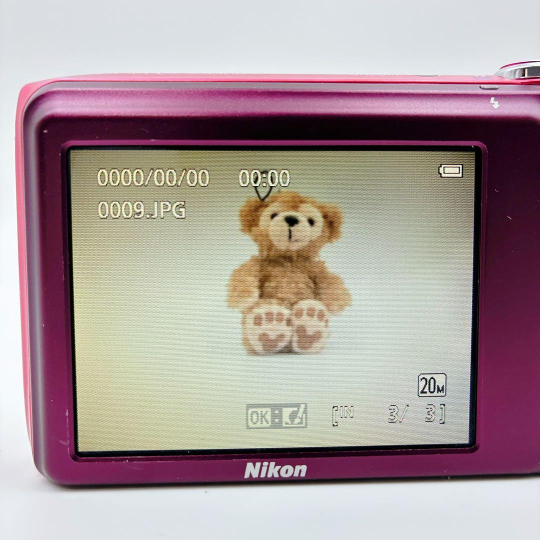 箱付き Nikon COOLPIX S3500 ピンク デジカメ 充電器