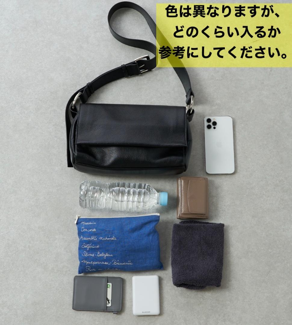 ★連休価格★【新品タグ付】ビアズリー レザー ボディバッグ + 替ベルトセット3