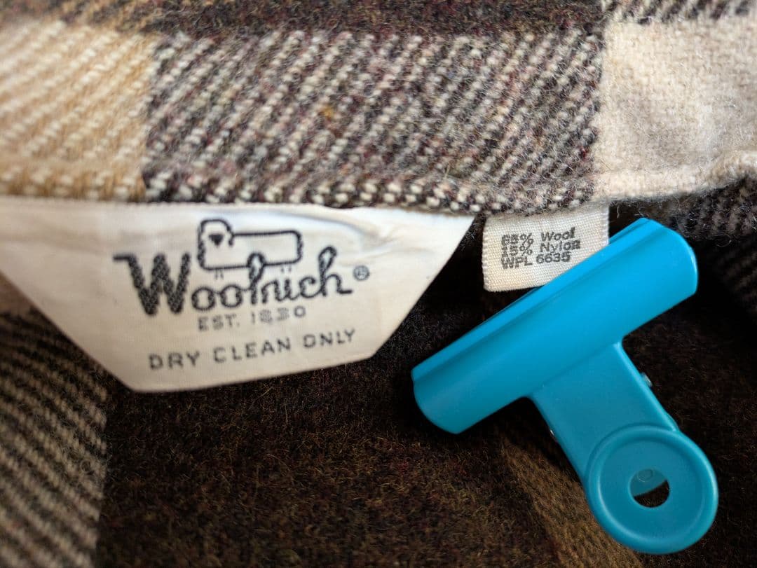 h*3様 Woolrich　ウールリッチ　シャツジャケット　ベージュ×ブラウン