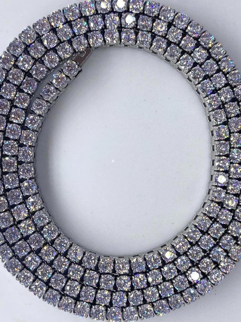 316Lステンレス　高級バックル　メンズテニスチェーン　3ミリ20\" LEX