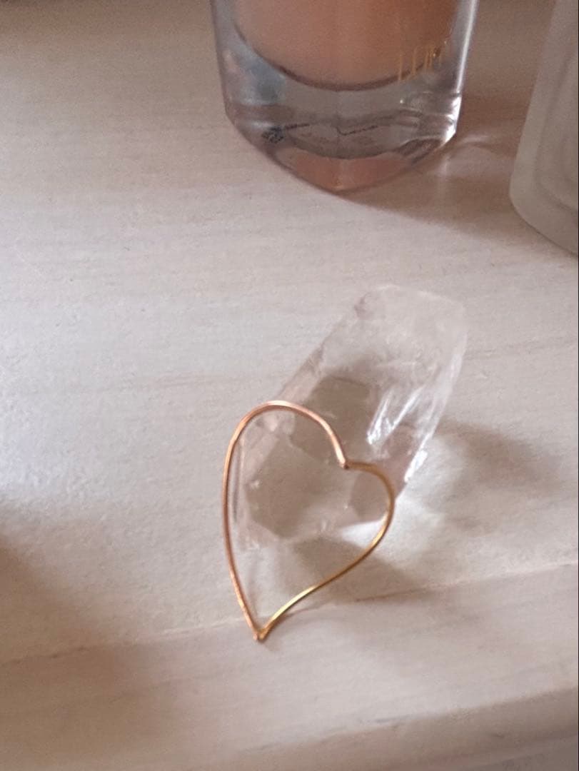 ハート型　k18 リング