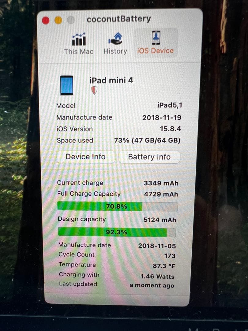 iPad mini4 第4世代 64GB WIFIモデル シルバー
