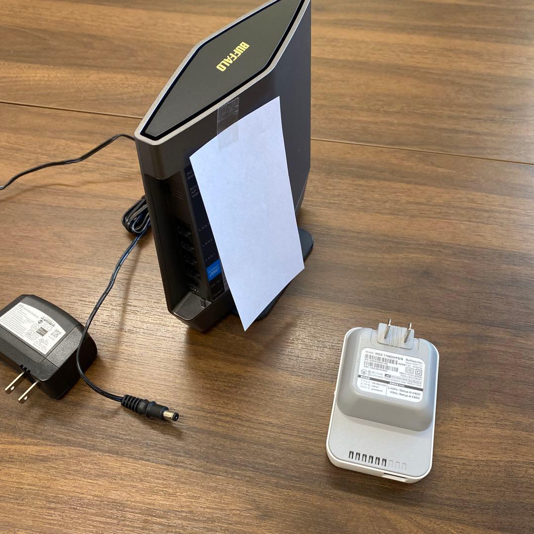 ルーター・ネットワーク機器 BUFFALO 6E WSR-5400XE6 + WEX-1166DHPS/N