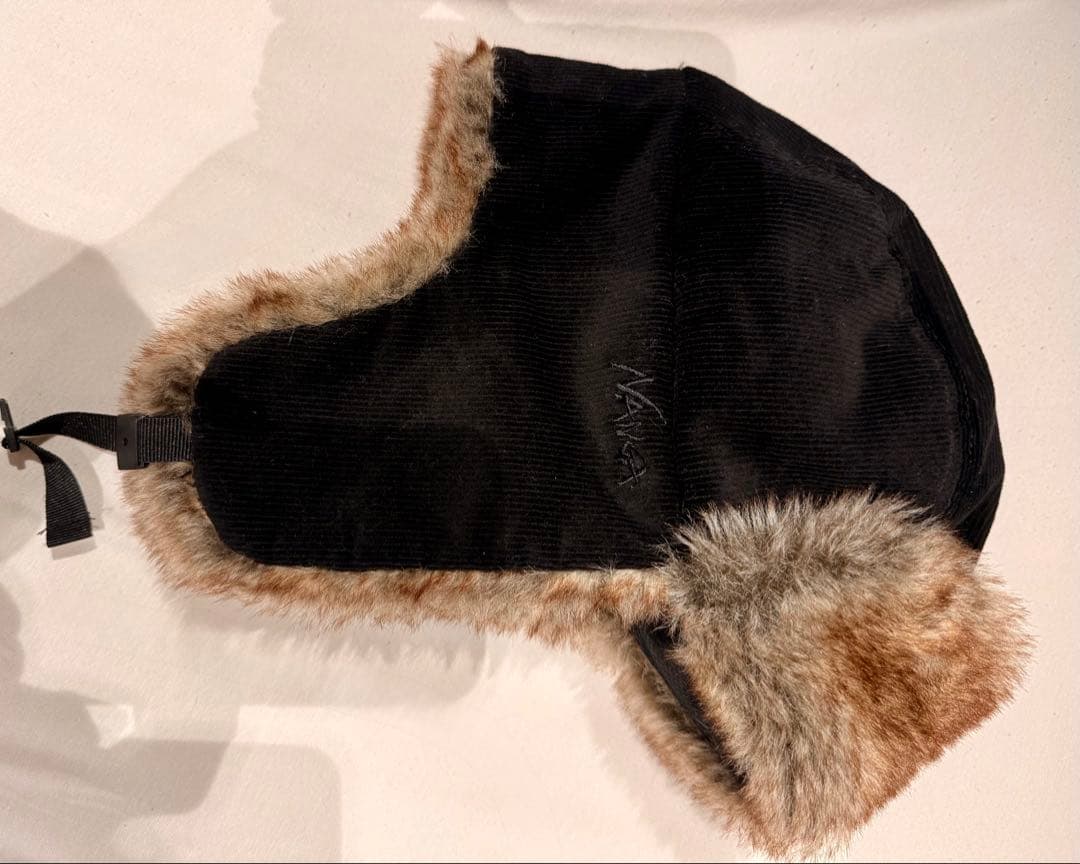 NANGA コーデュロイ フライトキャップ 黒