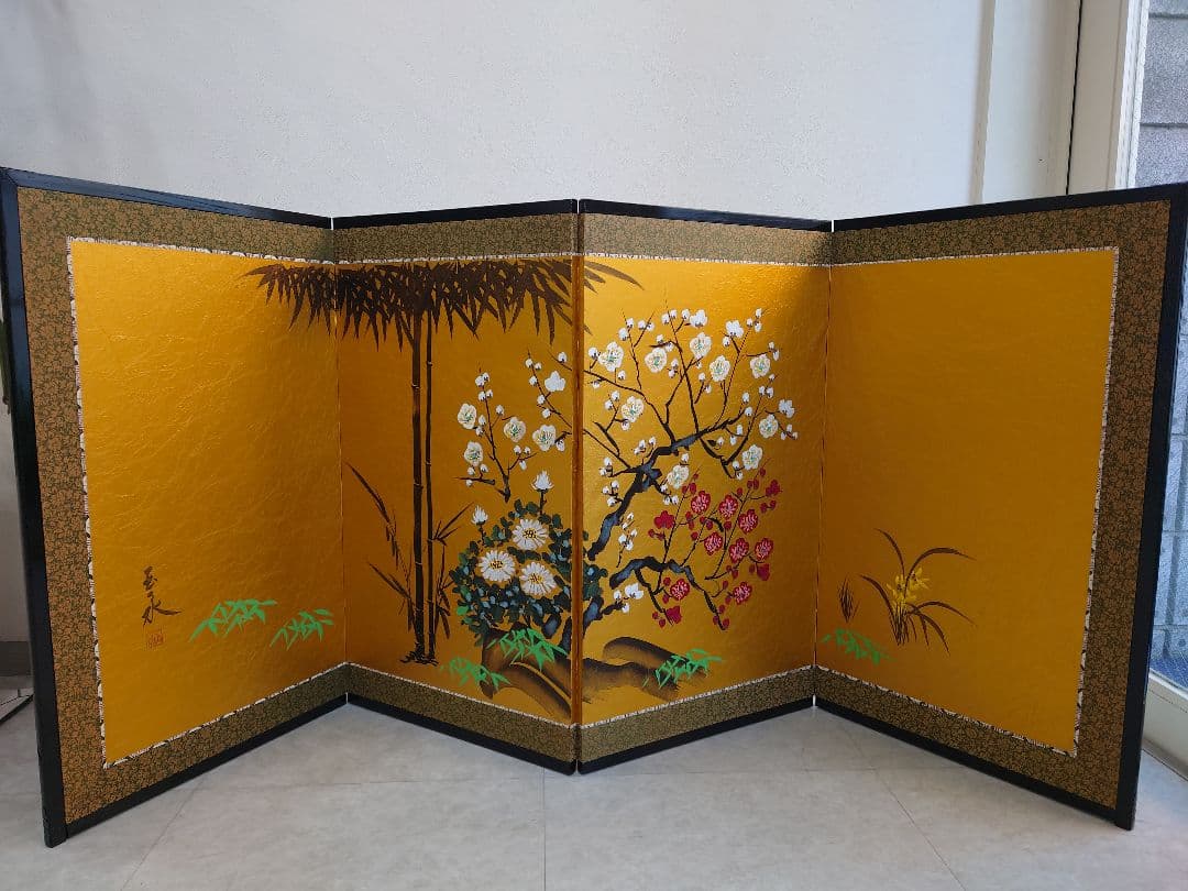 屏風　４きゃく　高島屋購入