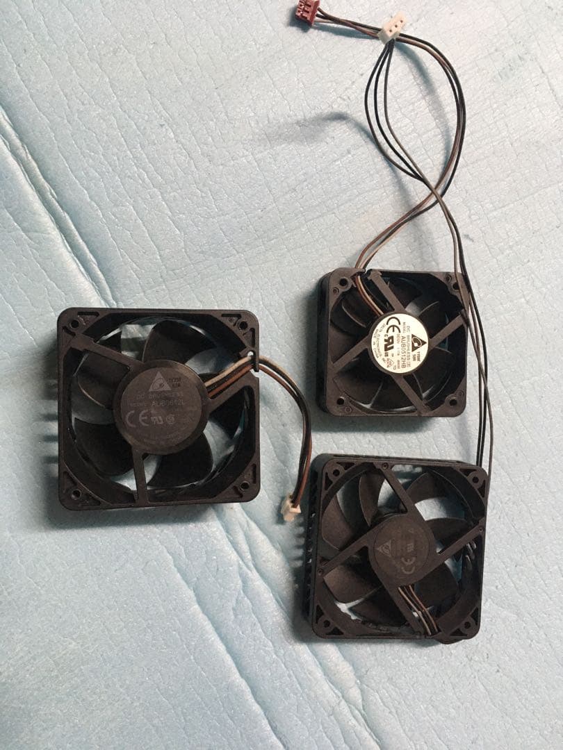 東芝　タイムシフトレコーダーDBR-M190用排熱空冷ファン3点セット