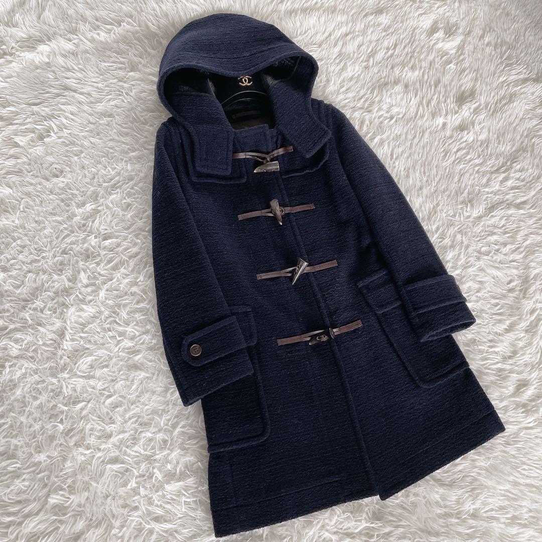 【マッキントッシュロンドン】ダッフルコート フード 38 M ネイビー 紺