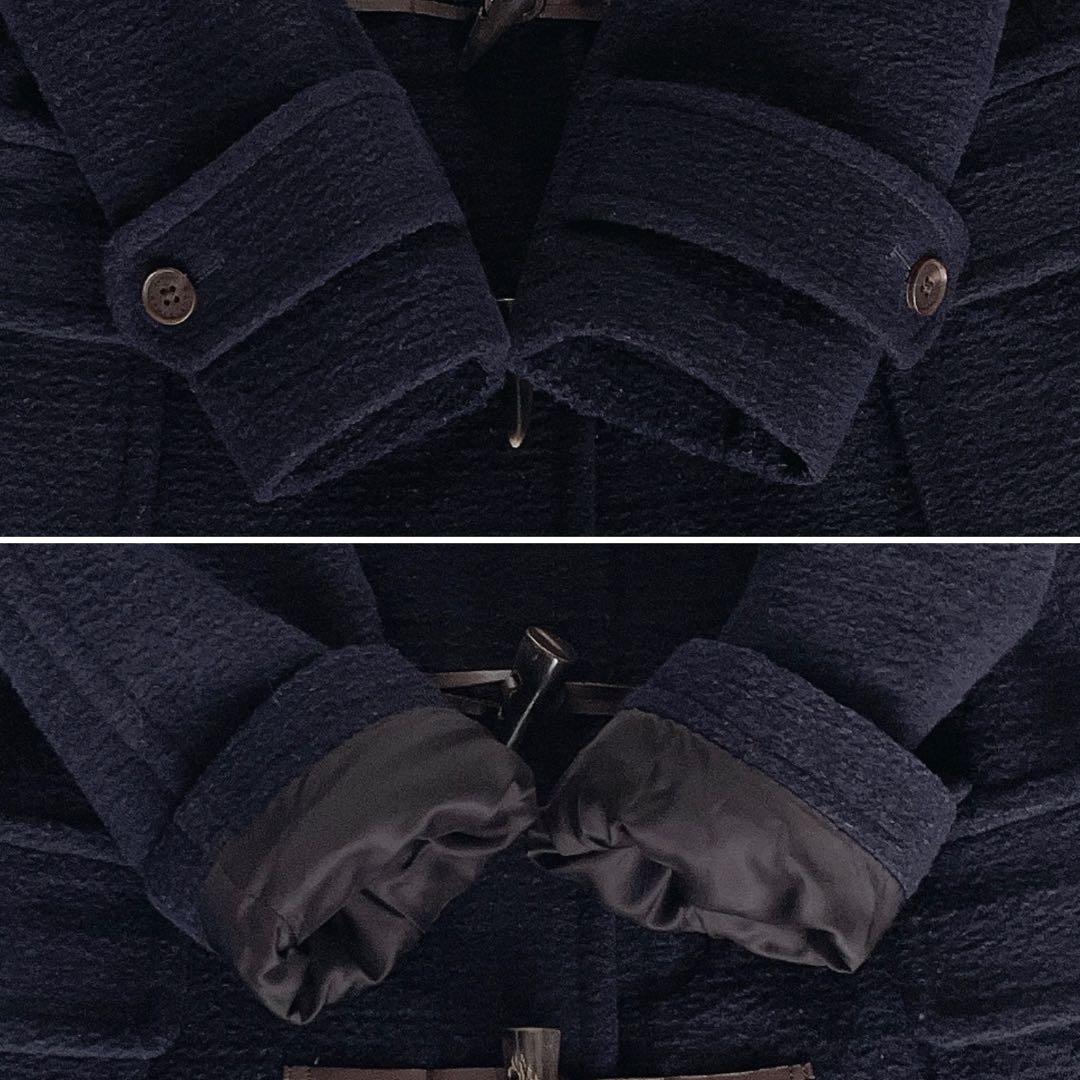 【マッキントッシュロンドン】ダッフルコート フード 38 M ネイビー 紺