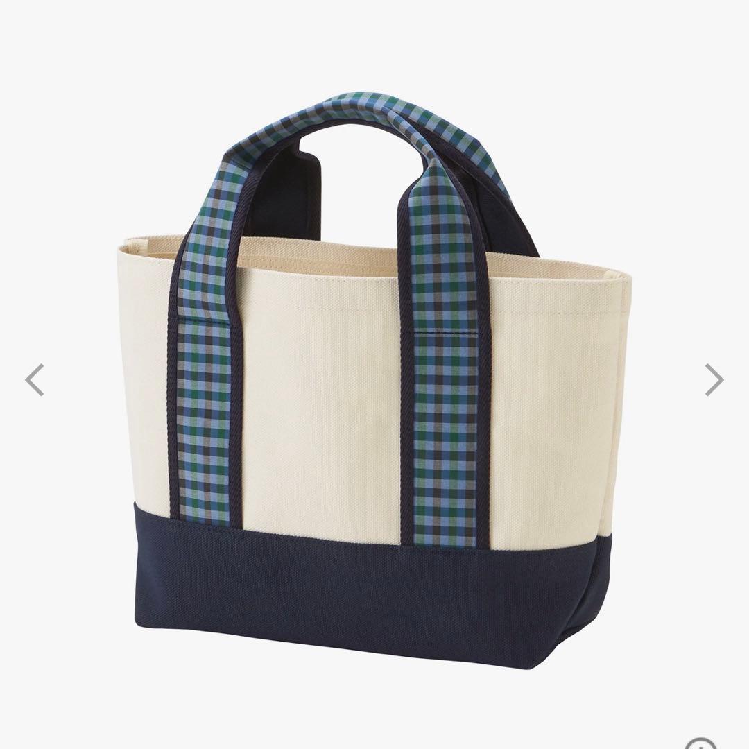 familiar 広尾限定トートバッグ アイボリー/ネイビー　即日配送可