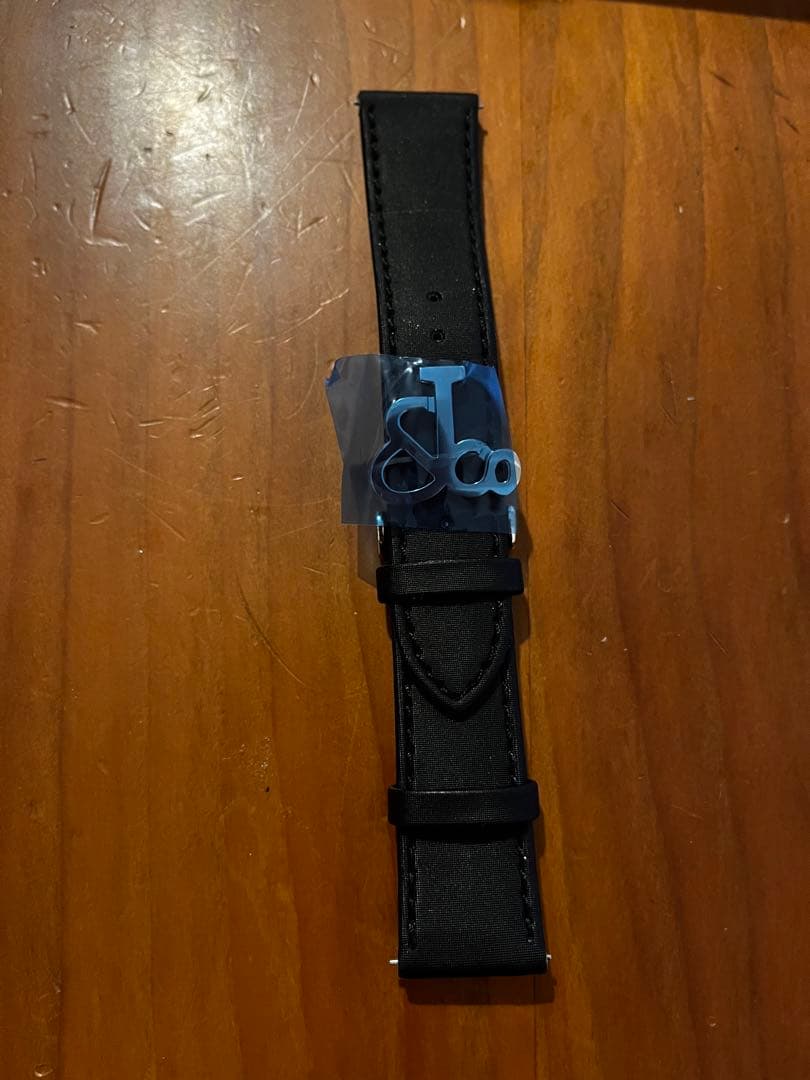 Jacob&co ブラックレザーバンド　20 ファイブタイムゾーン