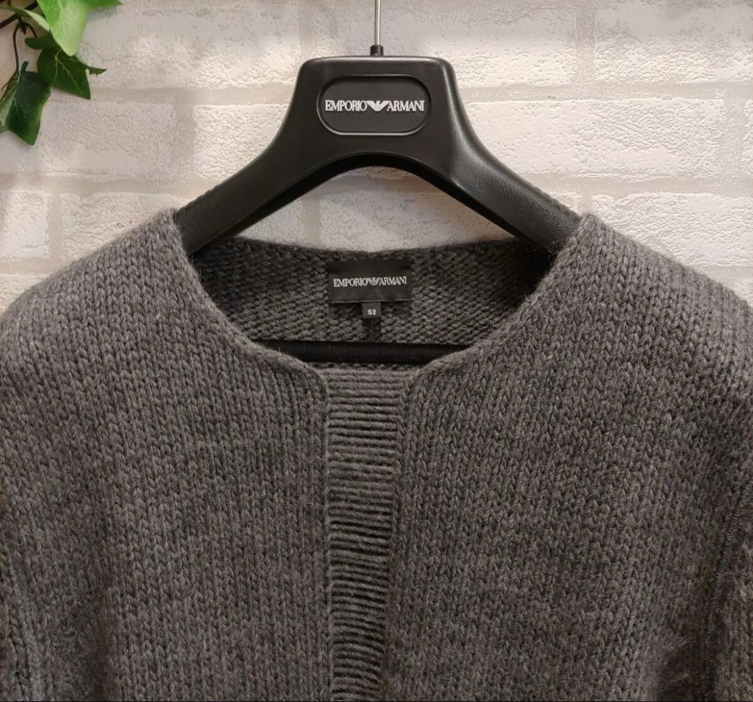 EMPORIO ARMANI メンズ トップス　モヘア混 長袖 ニットサイズ52