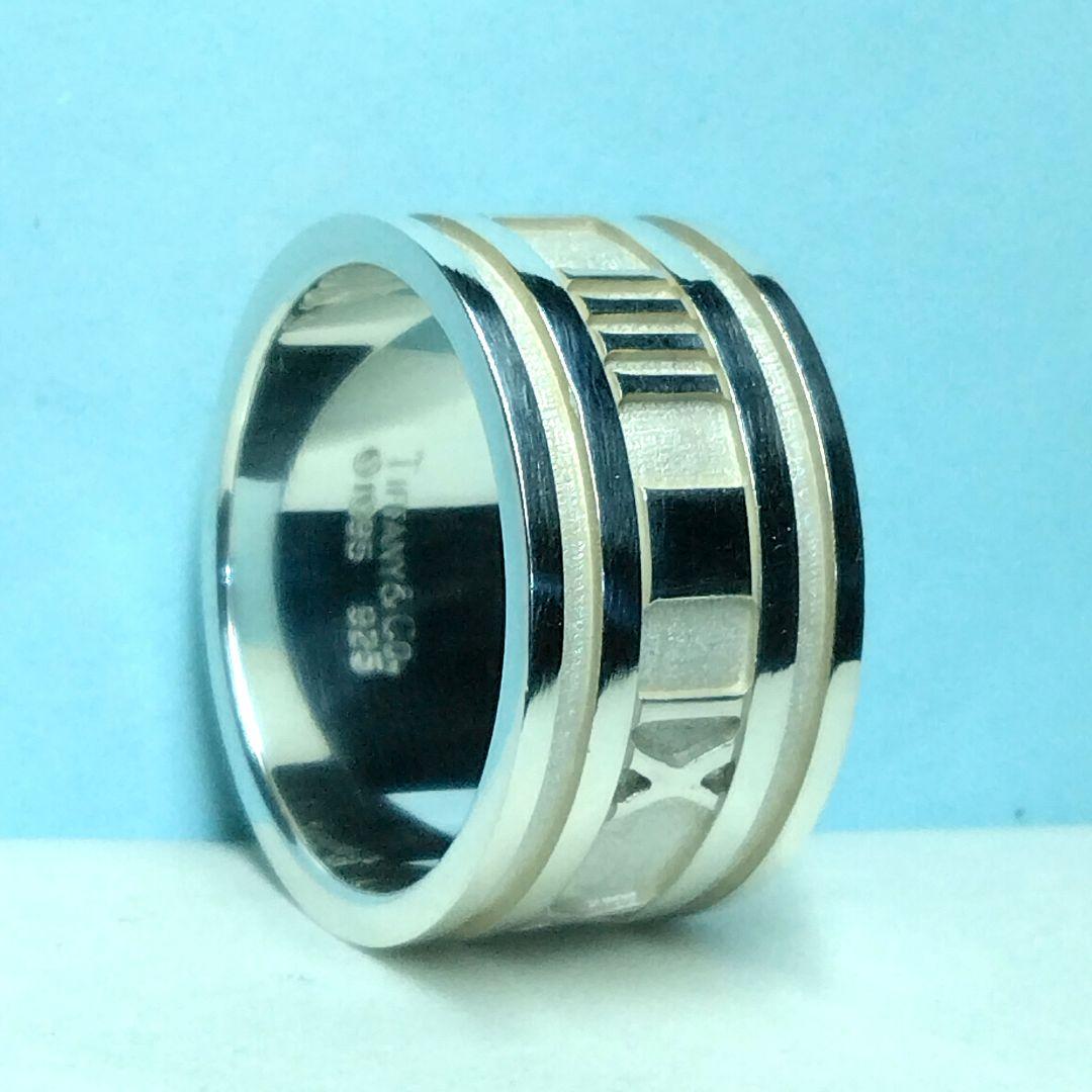 ティファニーアトラスワイドリング　21号　新品仕上げ　ほぼ無傷未使用に近い