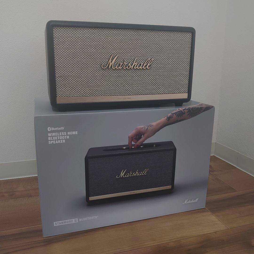 【美品】Marshall ワイヤレススピーカー Stanmore II ブラック