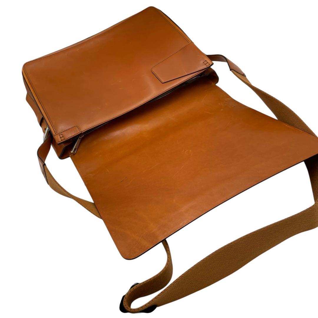 レア✨良品✨バリー ヴィンテージ メッセンジャーバッグ クロスボディ キャメル