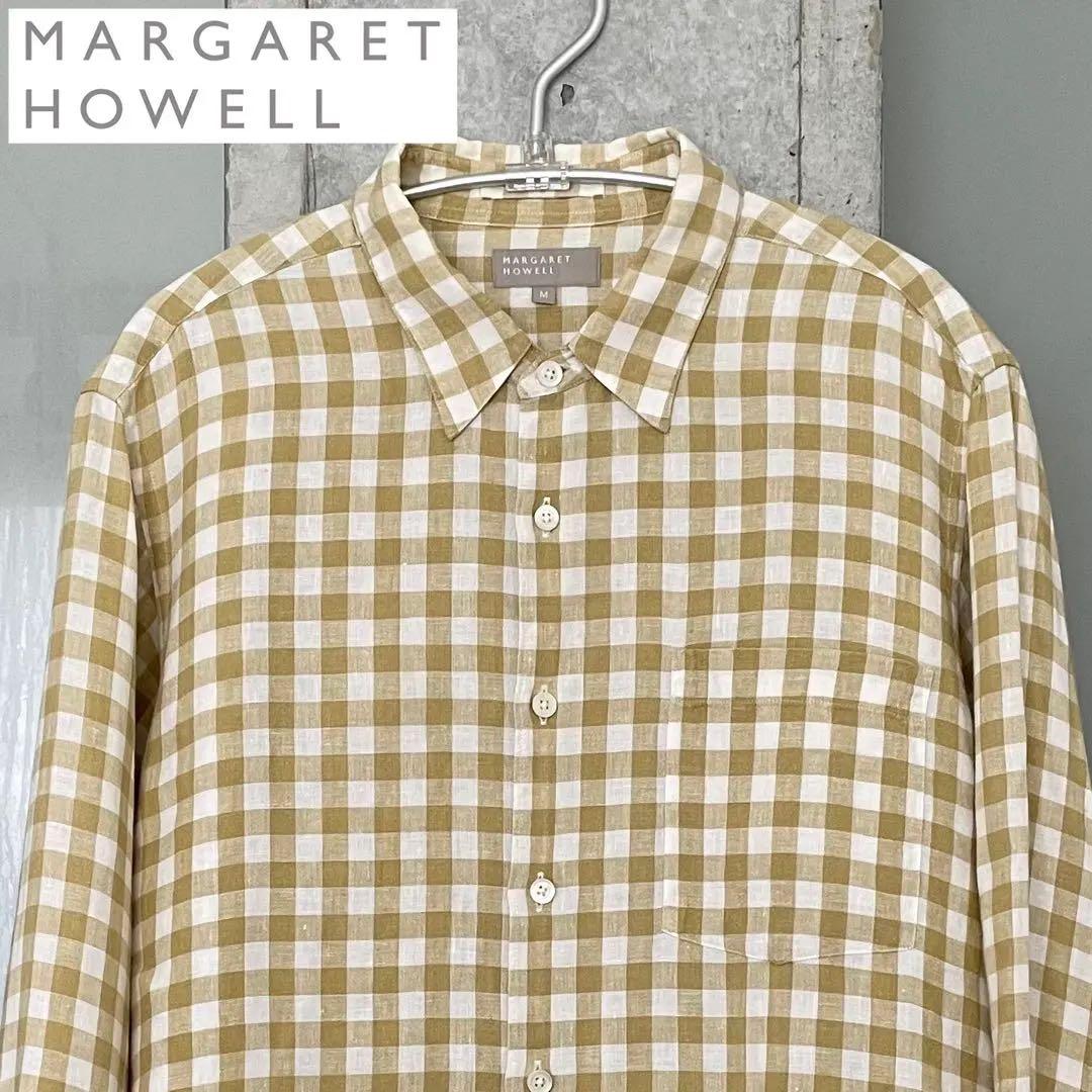 MARGARET HOWELL Mサイズ ギンガムチェックシャツ