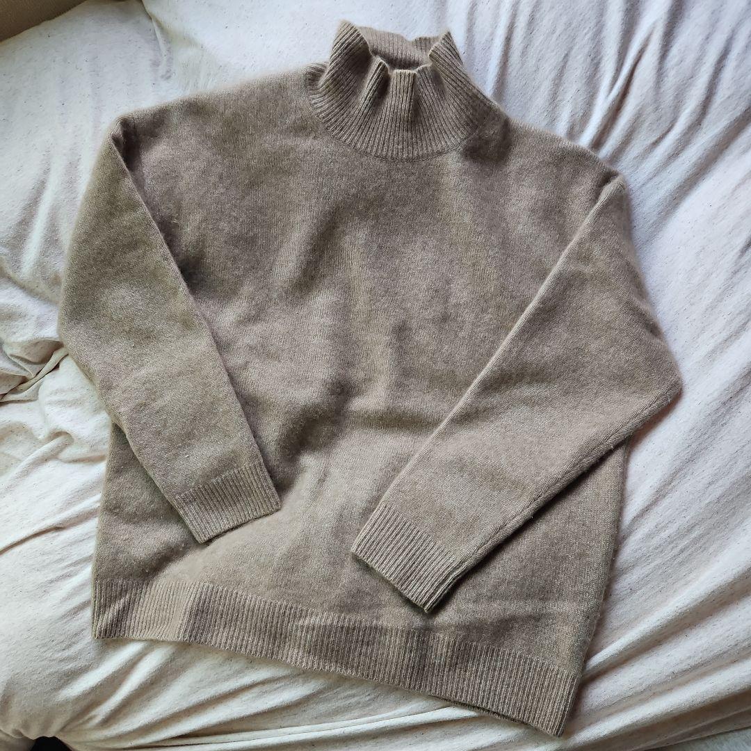 トップス AURALEE BABY CASHMERE KNIT TURTLE