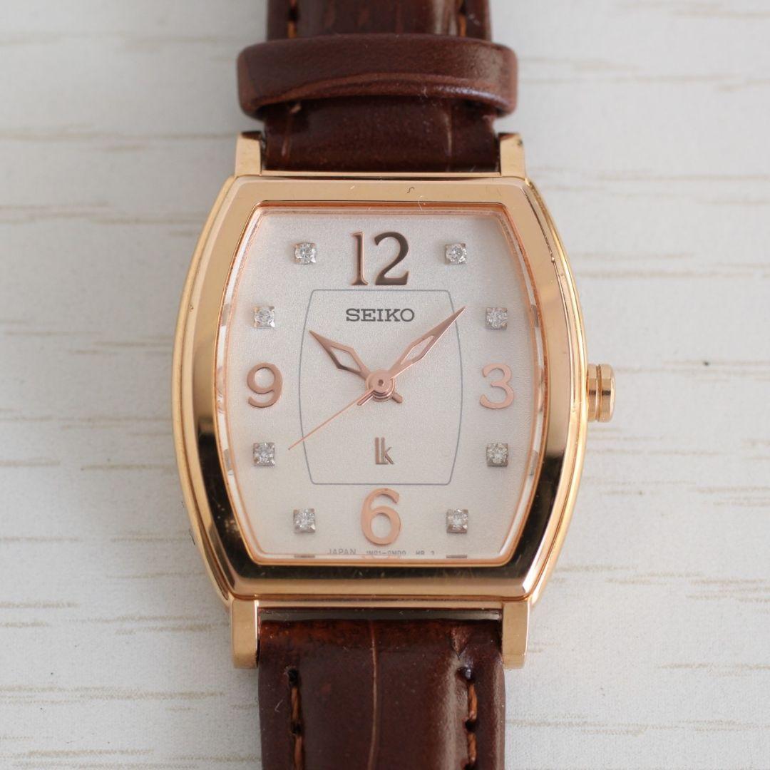 稼働品 セイコールキアダイヤSEIKO LUKIA 腕時計 1N01-OGAO