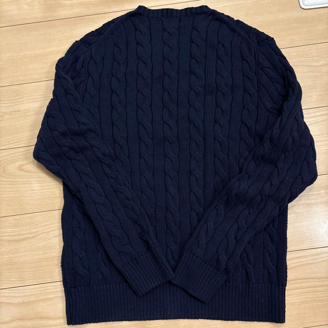 Polo Ralph Lauren ケーブルニットセーター ネイビーM メンズ