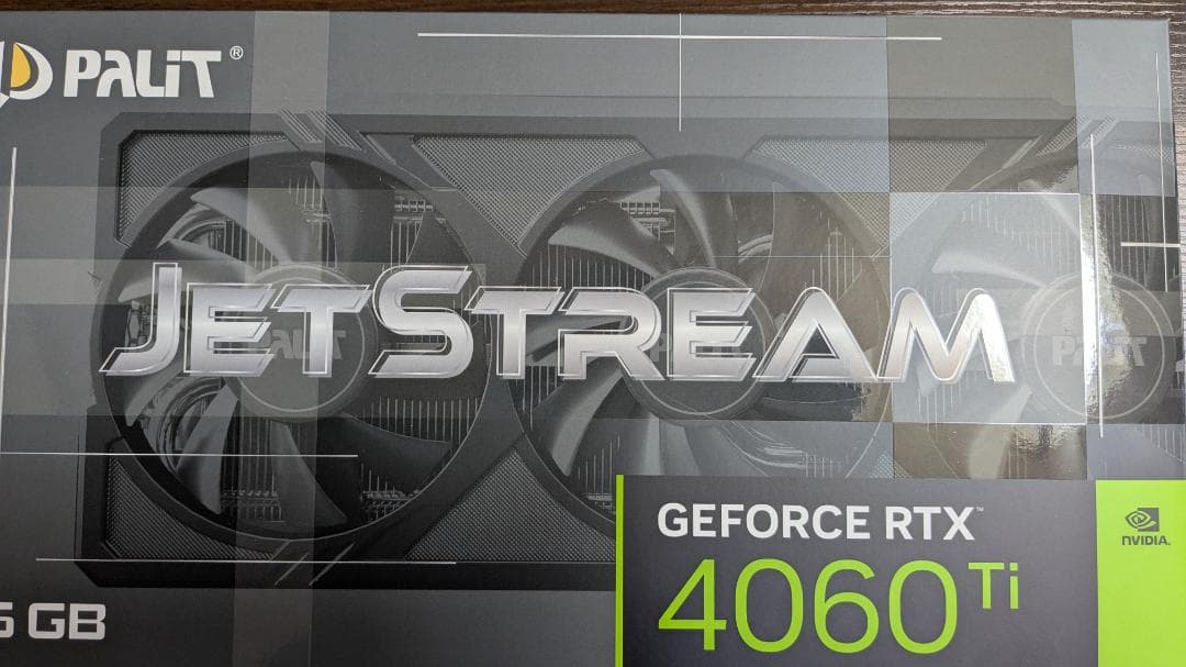 グラフィックボード・グラボ・ビデオカード Palit GeForce RTX 4060 Ti JetStream 16GB