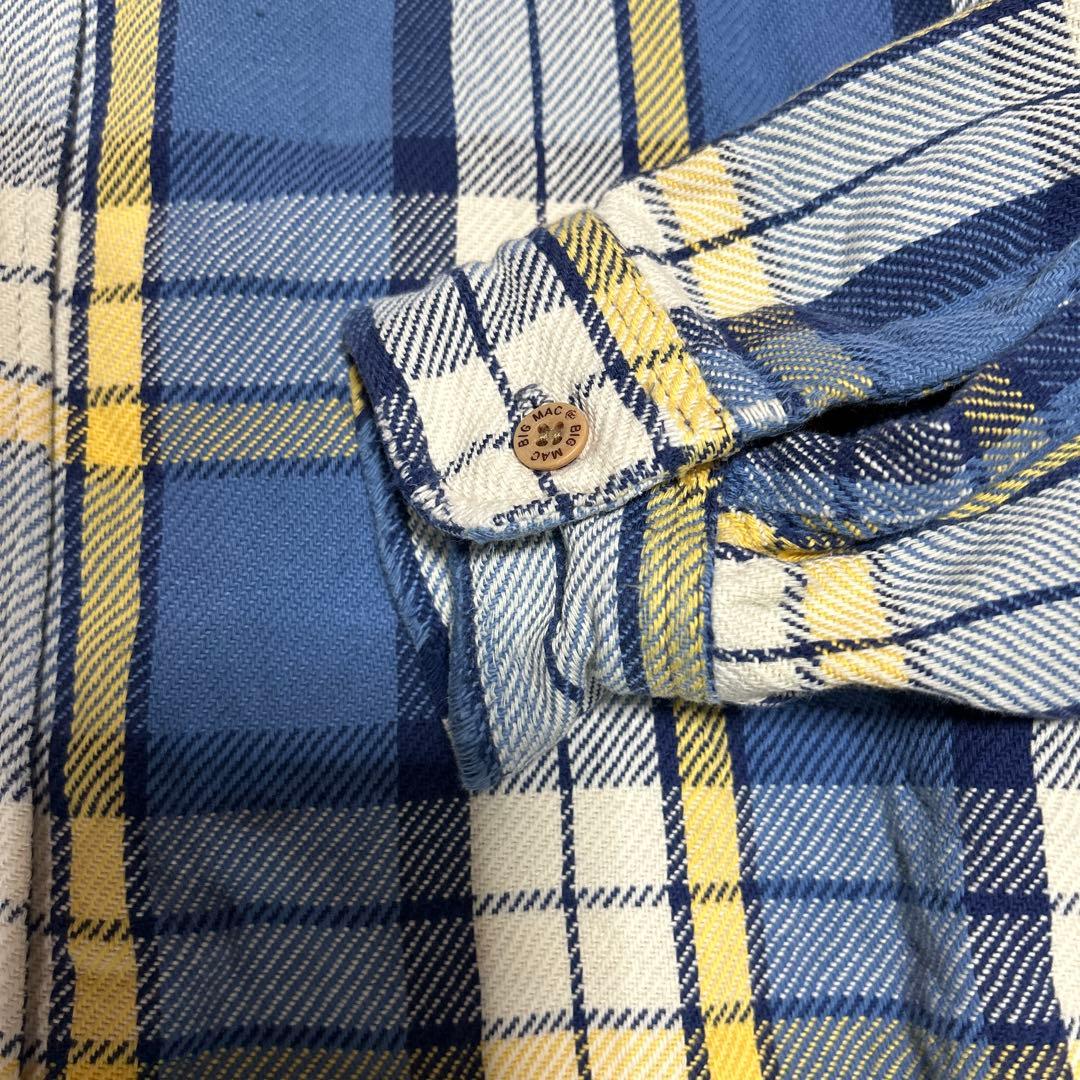 A*D様 BIG MAC チェック柄ネルシャツ Lサイズビンテージ７０年代稀少