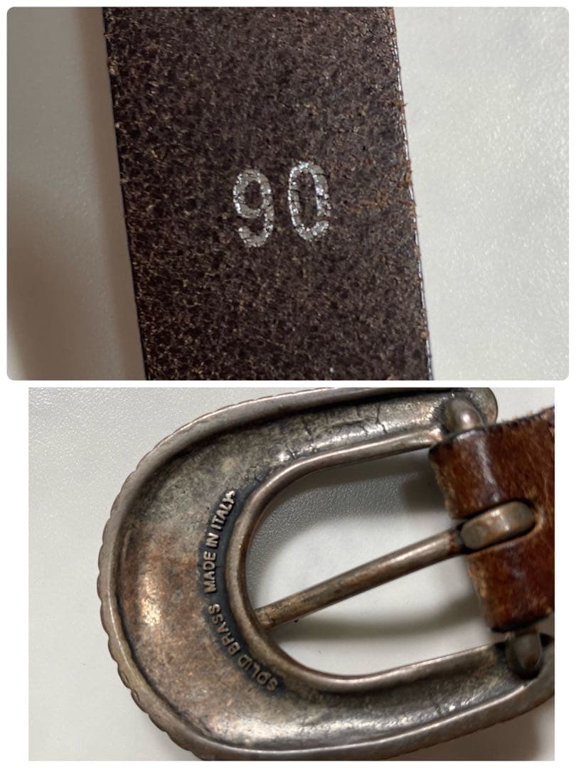 【良品】WILLIAM　ウエスタンベルト　 ビームス エフコラボ　レザー　別注