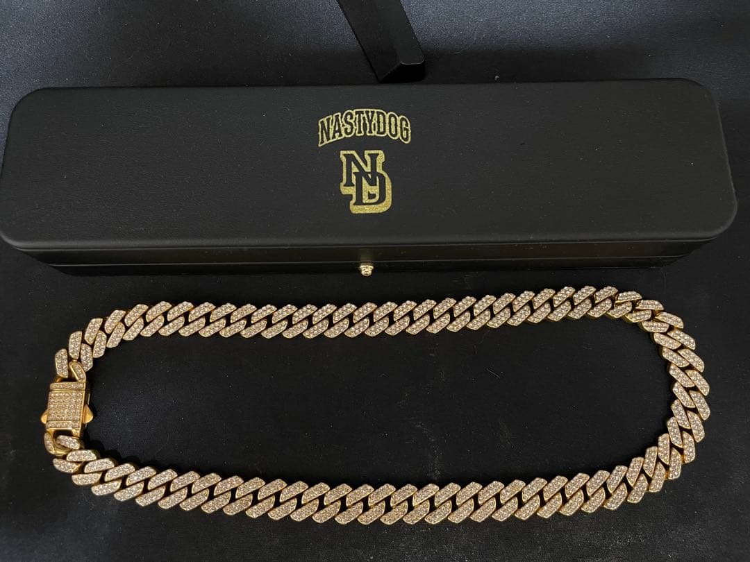 NastyDog ナスティードック ストーン付き ゴールドネックレス