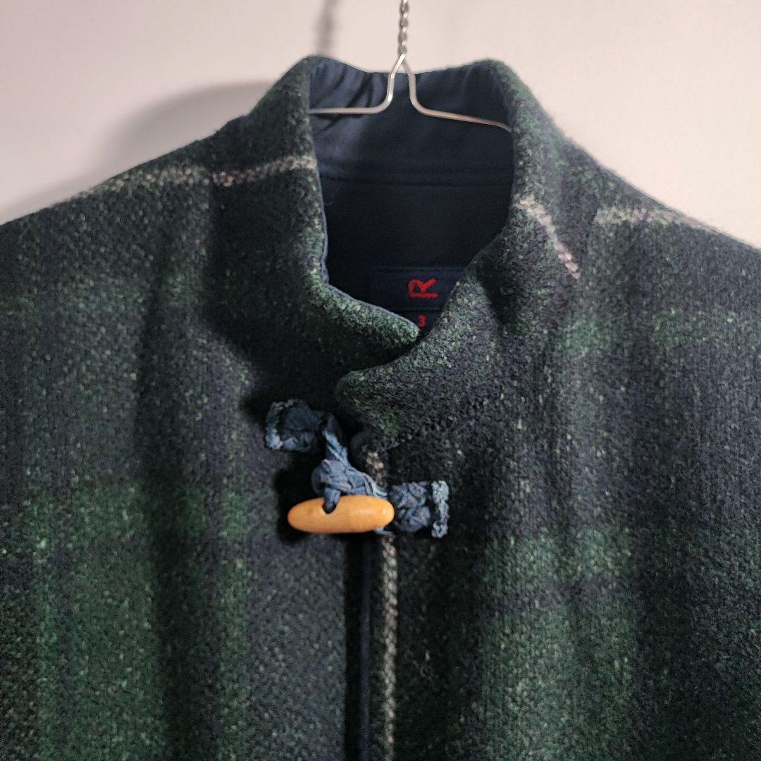 45rpm ダッフルコート チェック柄 ショート丈 サイズ3 Lサイズ