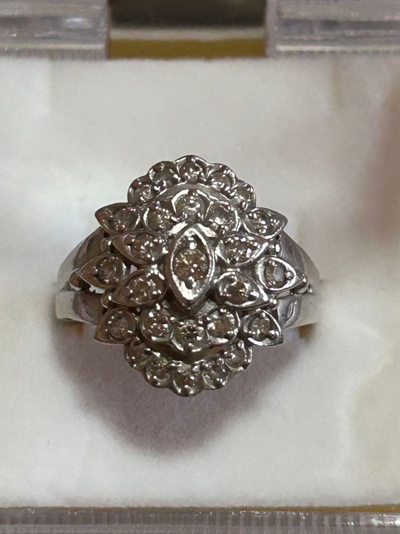 な*つ様 ジュエリー pt900／プラチナ／天然ダイヤモンドリング　#9