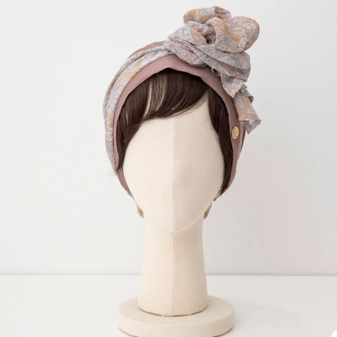 BAREN スカーフハット(Mサイズ) PaisleyBrown 医療用