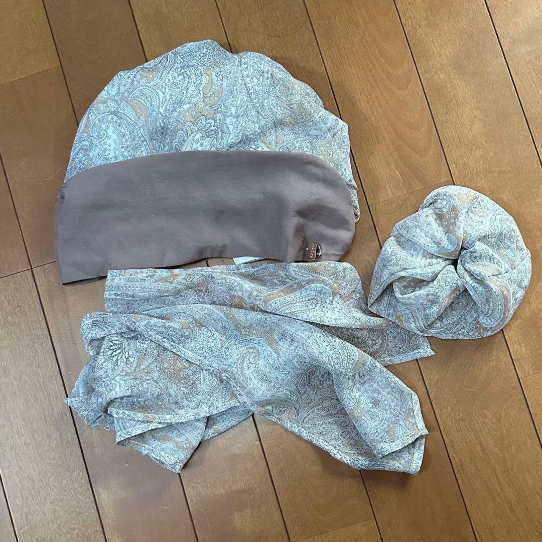 BAREN スカーフハット(Mサイズ) PaisleyBrown 医療用