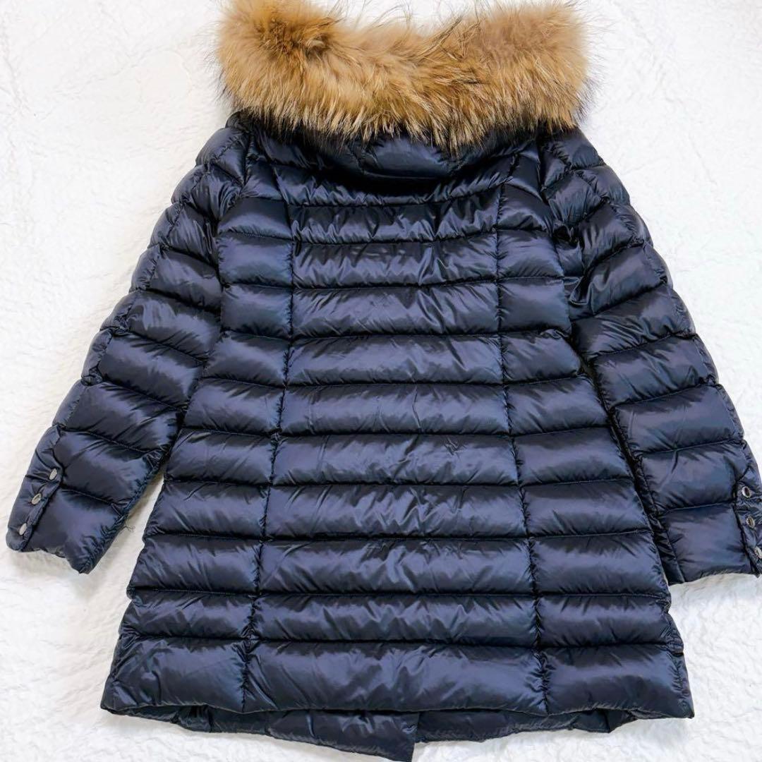 未使用級✨ ケープホーン CAPEHORN ファー付きダウンコート ネイビー